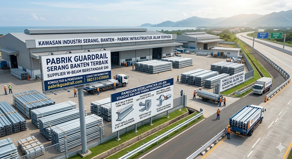 pabrik guardrail serang